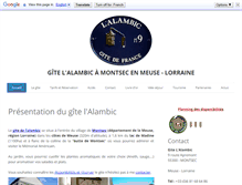 Tablet Screenshot of gite-alambic.com